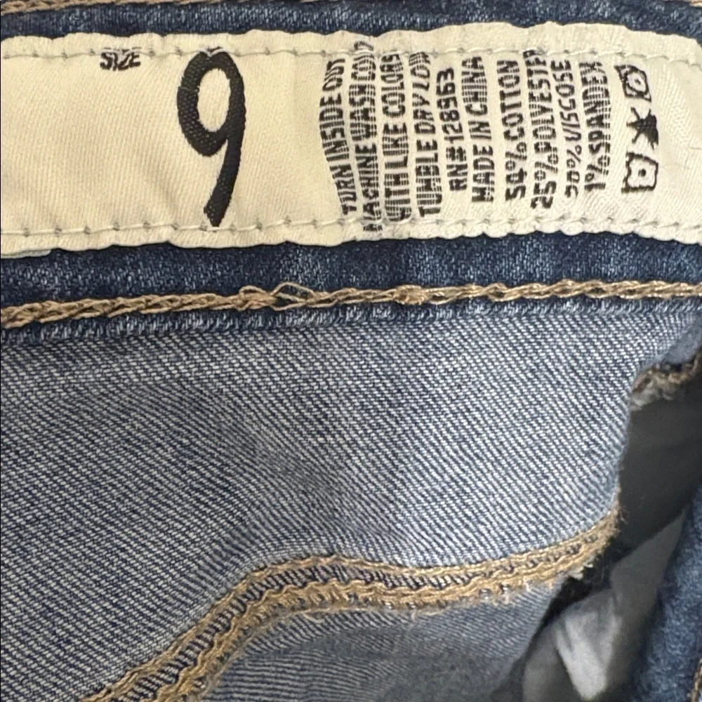 Indigo Rein Blue Distressed Jean Shorts